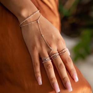 Pulsera de Cadena con Anillo y Circonita Cúbica 5A de 4mm, Estilo Moderno 2026, Joyería para Mujer - Product Image 1