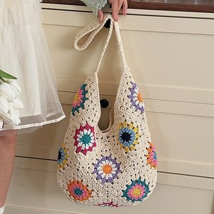 Design de luxe européen et américain, tricoté et brodé à la main au crochet, Printemps-Été, OME, Mode urbaine de <span class=keywords><strong>grand</strong></span>-mère, Portable - Product Image 2