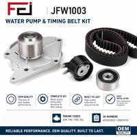 Kit de courroie de distribution compatible avec les pièces automobiles Nissan/Da-cia/Re-nault, accessoires moteur FEI, kit de courroie de distribution avec pompe à eau KP25578XS