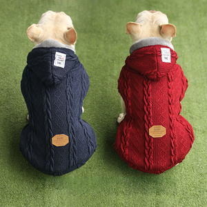 Casacos de cachorro de malha luxuosos, roupas de cachorro de crochê - Product Image 4