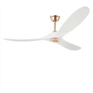 Thép không gỉ rắn gỗ phòng ngủ trong nhà 3 màu LED nhà máy quanh co quạt trần ánh sáng - Product Image 1