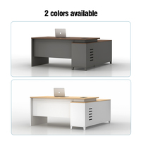 Mobilier de bureau moderne Poste de travail Table Designs CEO Boss Director Executive Desk Classic Office Desk and chair se