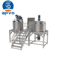 Mélangeur horizontal à grande vitesse de machine de mélangeur de liquide de poudre détergent liquide mélangeant le savon liquide faisant la machine