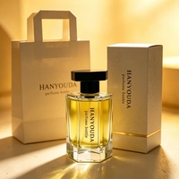 Flacon de parfum hexagonal en verre transparent 50ml 100ml avec couvercle hexagonal noir/doré/marbré et pulvérisateur à pompe, conteneur vide personnalisable avec logo de marque