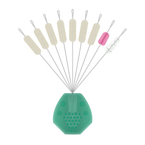 ลูกปัดซิลิโคนทรงกระบอก Aohu 7+2 เม็ด สำหรับตกปลา ใช้กับสายเบ็ดได้  อุปกรณ์เสริมสำหรับตกปลา - Product Image 3