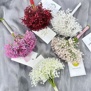 Fleurs artificielles Queyiyi Gypsophile à 12 tiges, cousues à la main, pour centres de table de mariage et décorations de table - Product Image 2