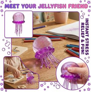 Giocattoli Antistress a Forma di Medusa con Palline di Zucchero, Giocattolo Sensoriale Super Solido e Modellabile a Lenta Risalita - Product Image 5