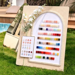 DANNY COLL Set de Esmaltes de Uñas en Gel de 118 Colores, con Tabla de Colores Grande y Pequeña de Cuero Trenzado, 2 Piezas, Gel Funcional para Salón, Venta al por Mayor - Product Image 5