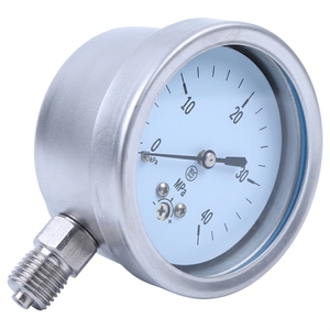 Manomètre industriel étanche en acier inoxydable, jauge de vide Absilete pour systèmes d'air comprimé - Product Image 5