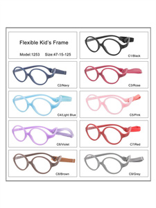 Cao Cấp Trẻ Em An Toàn Linh Hoạt Giá Rẻ Kính Mắt Khung Kính Quang Học Cho Trẻ Em Bé Kính Khung 12 OEM Dịch Vụ Tr90 Rắn - Product Image 6