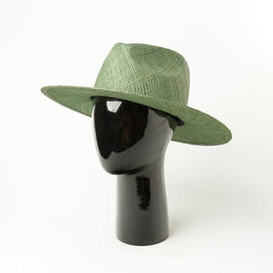 قبعة فيدورا من القش الطبيعي الفاخر مخصصة قبعة باو القش قبعة باناما للنساء والرجال درع صيفي للشاطئ - Product Image 6