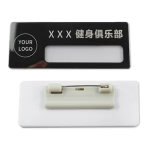 Luxury Custom business logo Printed Engraved Metal Name Plates Laser Etching Aluminum Stainless Steel Brass Nameplates