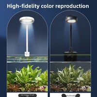 Nouvelle lampe à pince Turtle avec rotation à 360°, prise USB, LED pour aquarium et aquascaping, sans matériau