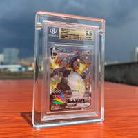 Protecteur de pare-chocs personnalisé en acrylique magnétique avec fond PSAed Bgs pour Pokémon, vitrine d'exposition