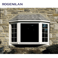 Ventana de Aluminio Rogenilan Estilo Francés Europeo Personalizada para Cocina, Baño, Ventana Abatible y Corredera