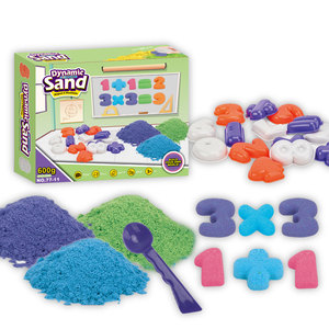 Set di Sabbia Magica Spaziale Fai-da-Te con Stampi di Animali Marini, Sabbia Colorata Sensoriale Cinetica Morbida per Bambini - Product Image 3