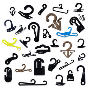 Großhandel PP Kunststoff Socken haken geformt klar/schwarz Display Kleiderbügel für Kleidungs stück Verpackung und Einzelhandel Lagerung - Product Image 4