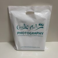 Sacs de transport de marchandises personnalisés avec logo blanc pour les petites entreprises de vêtements S M L