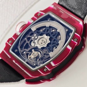 Montre de plongée mécanique numérique personnalisée de haute qualité UMI RM67-02 CRMA7 Mouvement Vaucher Boîtier en céramique squelette en carbone rouge NTPT - Product Image 6