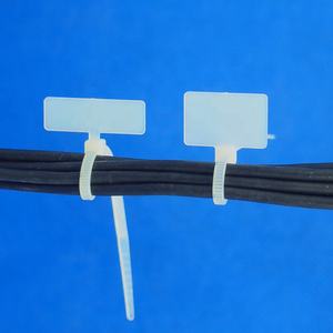 고품질 쓰기 라벨 와이어 전원 태그 마크 코드 와이어 스트랩 마커 나일론 케이블 타이 마커 넥타이 - Product Image 2