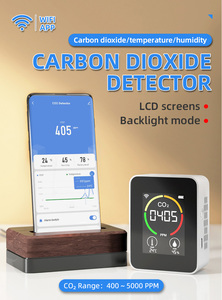 Monitor de Calidad del Aire Infrarrojo Portátil Ggele con Wifi, Detector de Dióxido de Carbono CO2, Medidor de CO2 de Pared, Analizador de Gases - Product Image 5