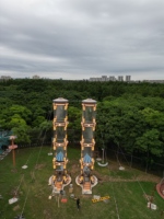 Tunnel à vent vertical intérieur pour parcs d'attractions, écoles et centres commerciaux, expérience d'astronaute simulée haute capacité