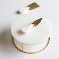 Plateau de mariage de luxe en or, assiette pour buffet, thé de l'après-midi, plateau en marbre, présentoir à gâteaux