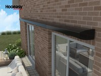 Auvent de toit de jardin en aluminium Hooeasy BSCI pour barbecue extérieur
