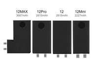 Set peralatan isi ulang baterai untuk iPhone x, XR, XS, Max 11 11, 12 13 14 14PRO 15 15, kapasitas penuh, baterai tidak Flex