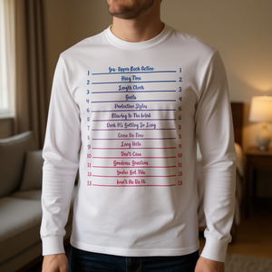 <b>Long</b> Natural Hair Tracking <b>Length</b> Check <b>Long</b> Sleeve <b>T</b>-<b>Shirt</b> Adult Unisex Crew Neck Digital Printing Promotional - Product Image 3