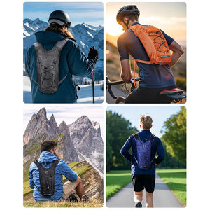 กระเป๋าใส่น้ำแบบกันน้ำ 2 ลิตร น้ำหนักเบา สายสะพายไนลอน สีโลโก้ตามสั่ง สำหรับใส่โทรศัพท์มือถือ หมวกกันน็อค ตาข่ายสำหรับจักรยานและวิ่ง - Product Image 6