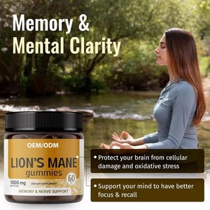 Aeglewell OEM Özel Marka Aslan Yelesi Jelibonları Vegan Aslan Yelesi Mantarı Takviyesi Jelibon - Product Image 6