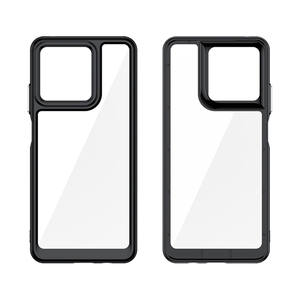 Coque de téléphone en acrylique transparente et colorée, résistante aux chocs, pour Moto G57, livraison rapide - Product Image 4