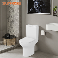 Toilette Lavabo Fermer Couplé P Piège Toilettes Combiné Toilette et Évier Toilette à Double Chasse Cuvette Ronde Installation