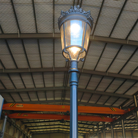 Lampes solaires LED de jardin en aluminium, étanches IP65, décoratives, à base vintage, personnalisables
