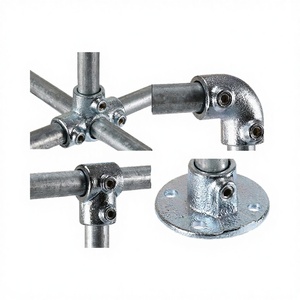 High Quality Hot Dipped Galvanized Malleable Iron Casting Pipe Fitting Connector 3/4Inch Round Tube DN15 <b>Yacht</b> Boat Hardware Hig - Product Image 2