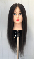 Tête de mannequin d'entraînement pour femme, cheveux humains 100%, blond long, visage européen, nouveau modèle 2025