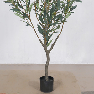Albero di Ulivo Artificiale Decorativo per Giardino, <span class=keywords><strong>Vendita</strong></span> <span class=keywords><strong>Online</strong></span>, per Interni ed Esterni, in Plastica, Finto, Moderno, Verde - Product Image 3