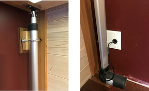 Actionneur linéaire à optimisation de l'espace pour lit escamotable 6000N Lift 24V/12V DC, course personnalisée - Product Image 3