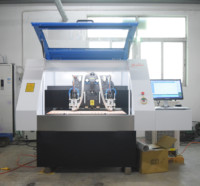 Machine de fraisage CNC à double broche de précision pour circuits imprimés à 2 couches, utilisée pour la fabrication de cartes de circuits imprimés