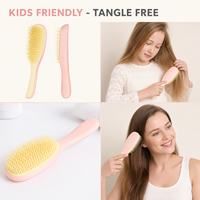 Brosse démêlante magique TaoLu - Sans douleur, sans tiraillement, portable, résistante à l'eau, manche en PP, pour la maison et le salon, grande taille