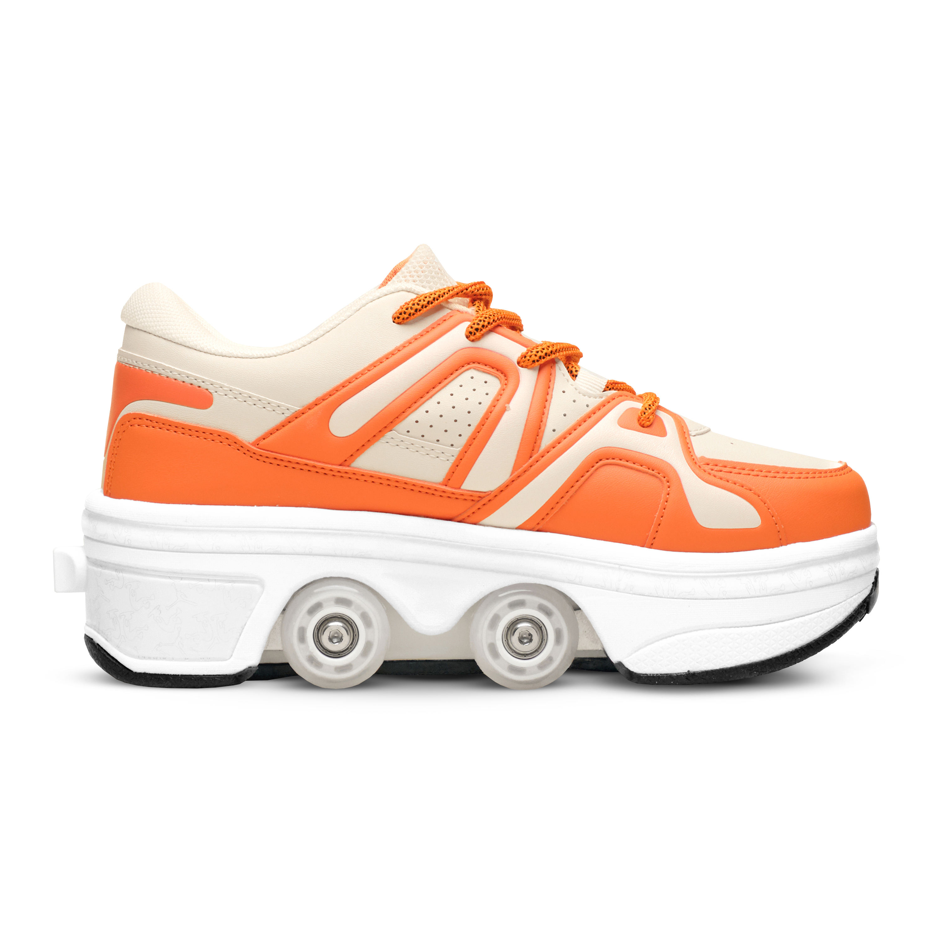 Shoes With Deform Wheel Skates Roller Skating Shoes Retractable