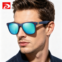 DUBERY 2026 Lunettes de soleil polarisées UV400 tendance pour hommes et femmes, monture bleue personnalisée avec verres PC et TAC