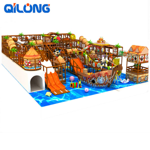 Barco Pirata tema niño niños pequeño patio interior con gran tobogán - Product Image 4