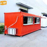 Restaurant modulaire préfabriqué moderne en conteneur pour café en plein air et boutique de café, maison mobile miniature