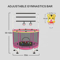 Trampolín Mini Sundow al por Mayor, Trampolín de Fitness con Aro de Baloncesto para Niños al Aire Libre con Columpio