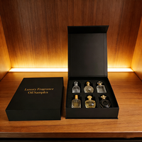 Boîte de parfum personnalisée de luxe, insert en mousse EVA, fermeture magnétique, emballage cadeau pour huile essentielle, boîte en papier en gros