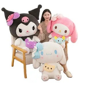 AL 2024 Japan's new cute creative cuddle friend Sanrioes Kuromi Melody cross-body bag series plush toy