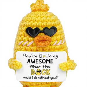 OASSIE Tarjeta de Agradecimiento para Empleados, Diseño de Pato de Ganchillo de Algodón, Regalo para Compañeros de Trabajo, Amigos, Ocasiones de Jubilación/Despedida - Product Image 1