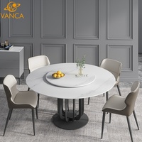 Ensemble de salle à manger en bois massif de frêne de style nordique avec table arrondie pour maison moderne, hôtel et villa, mobilier de salle à manger 10 places